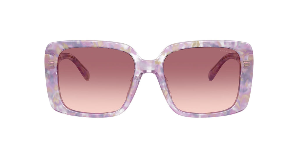 Coach Cad54 HC8424U 58677W 54 Pearlised Purple Watercolour / Purple Pink Gradient
