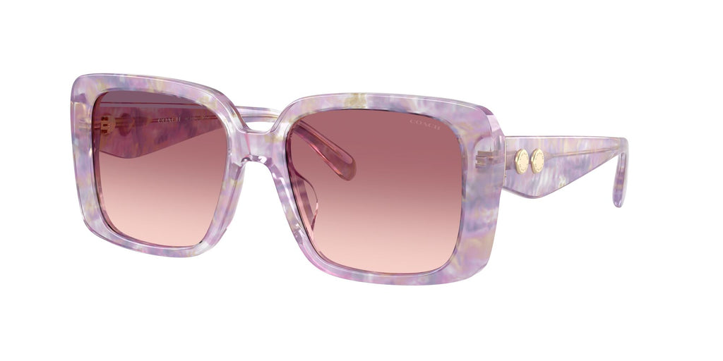 Coach Cad54 HC8424U 58677W 54 Pearlised Purple Watercolour / Purple Pink Gradient
