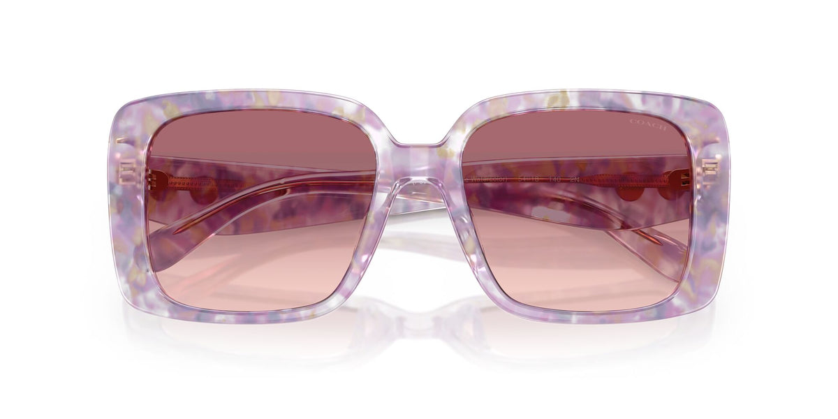 Coach Cad54 HC8424U 58677W 54 Pearlised Purple Watercolour / Purple Pink Gradient
