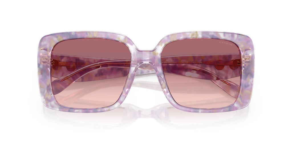 Coach Cad54 HC8424U 58677W 54 Pearlised Purple Watercolour / Purple Pink Gradient