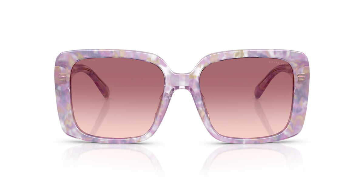 Coach Cad54 HC8424U 58677W 54 Pearlised Purple Watercolour / Purple Pink Gradient