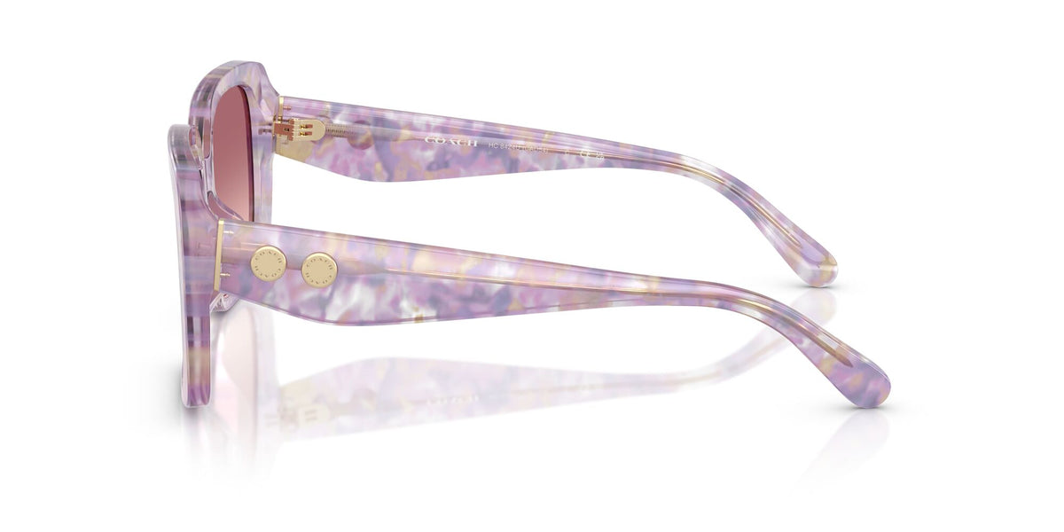 Coach Cad54 HC8424U 58677W 54 Pearlised Purple Watercolour / Purple Pink Gradient