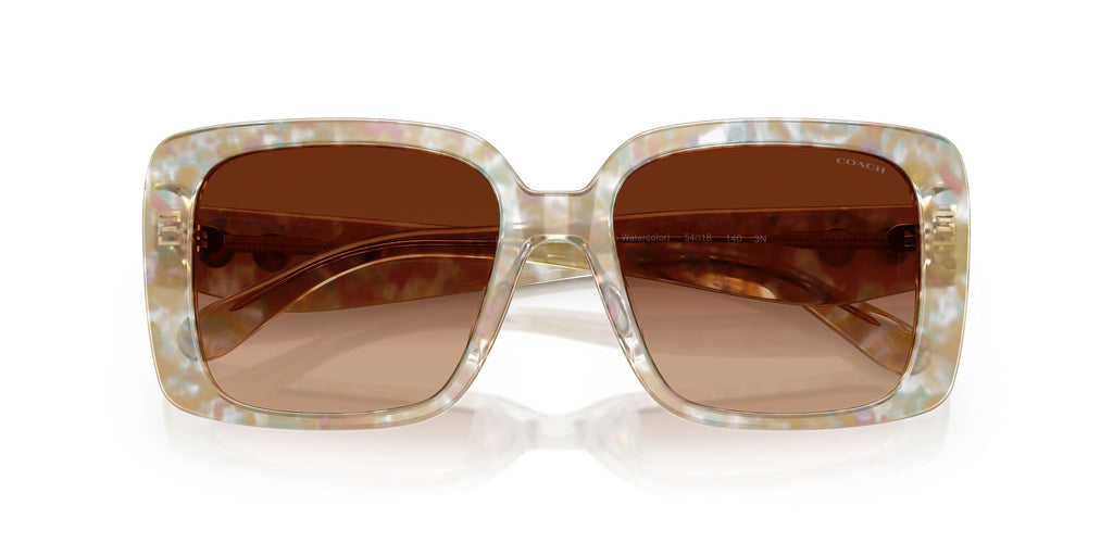 Coach Cad54 HC8424U 586874 54 Pearlised Brown Watercolour / Brown Gradient