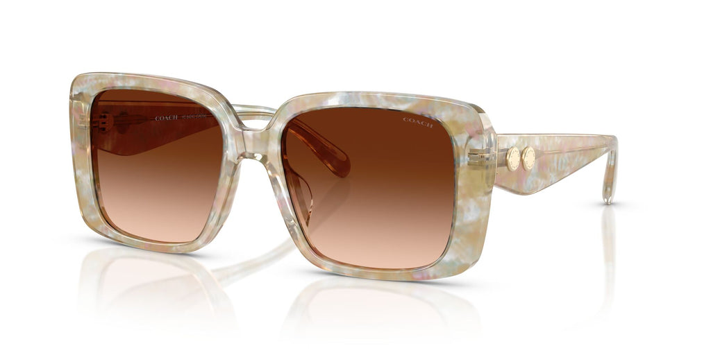 Coach Cad54 HC8424U 586874 54 Pearlised Brown Watercolour / Brown Gradient