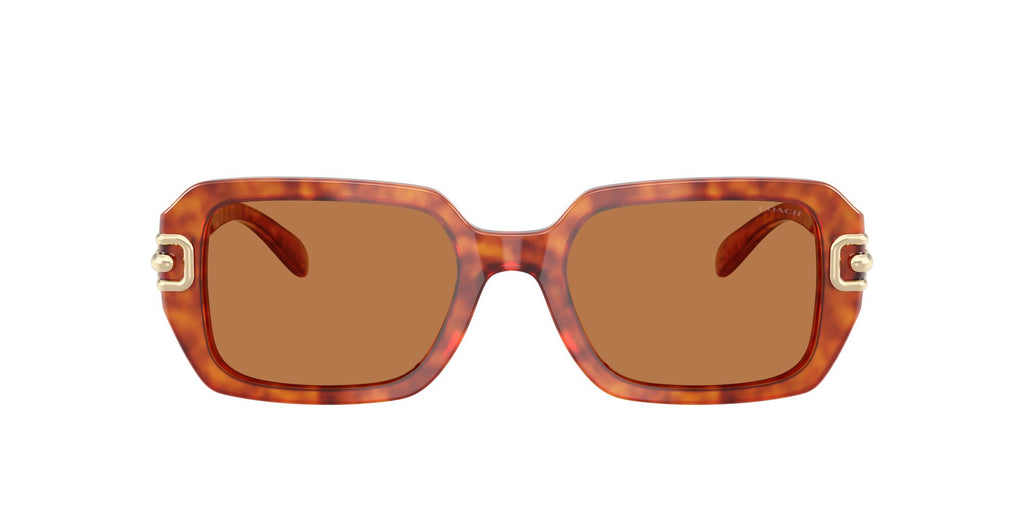 Coach Cad74 HC8425U 577473 52 Caramel Tortoise / Amber Solid