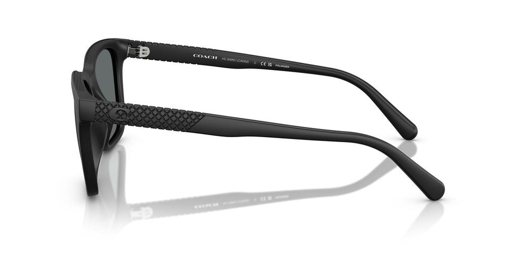 Coach Cad81 HC8426U 500281 54 Matte Black / Grey Solid Polar
