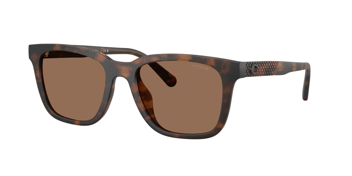Coach Cad81 HC8426U 512073 54 Matte Dark Tortoise / Brown Solid