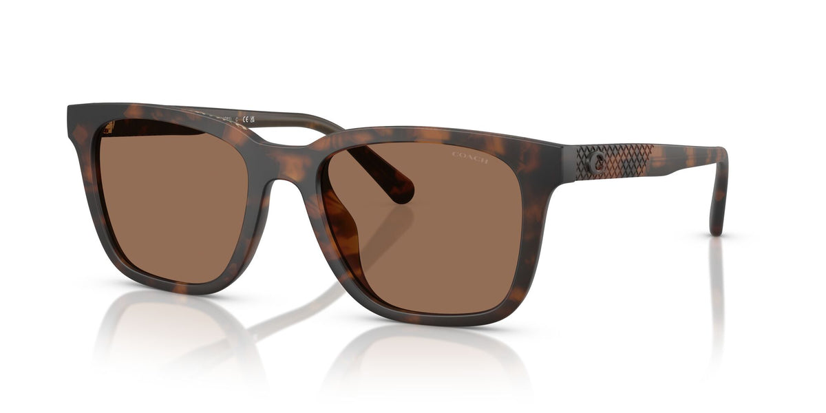 Coach Cad81 HC8426U 512073 54 Matte Dark Tortoise / Brown Solid