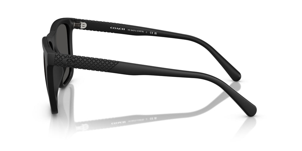 Coach Cae78 HC8427U 500287 57 Matte Black / Grey Solid