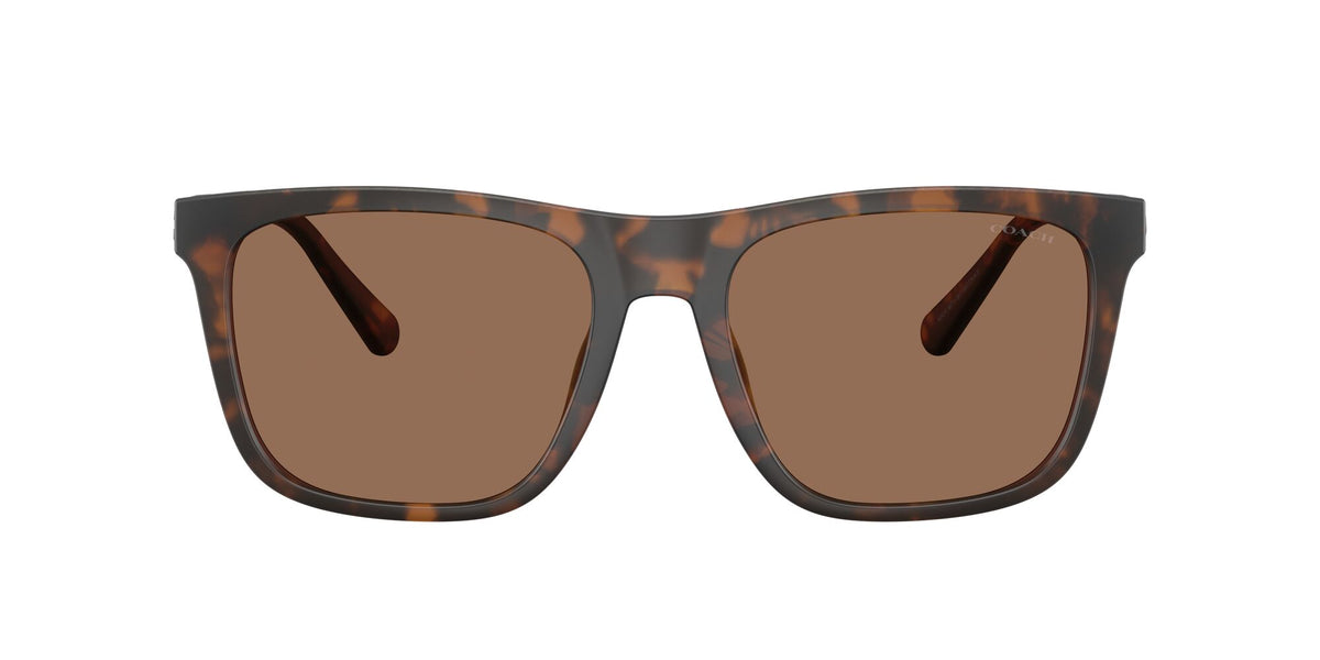 Coach Cae78 HC8427U 512073 57 Matte Dark Tortoise / Brown Solid