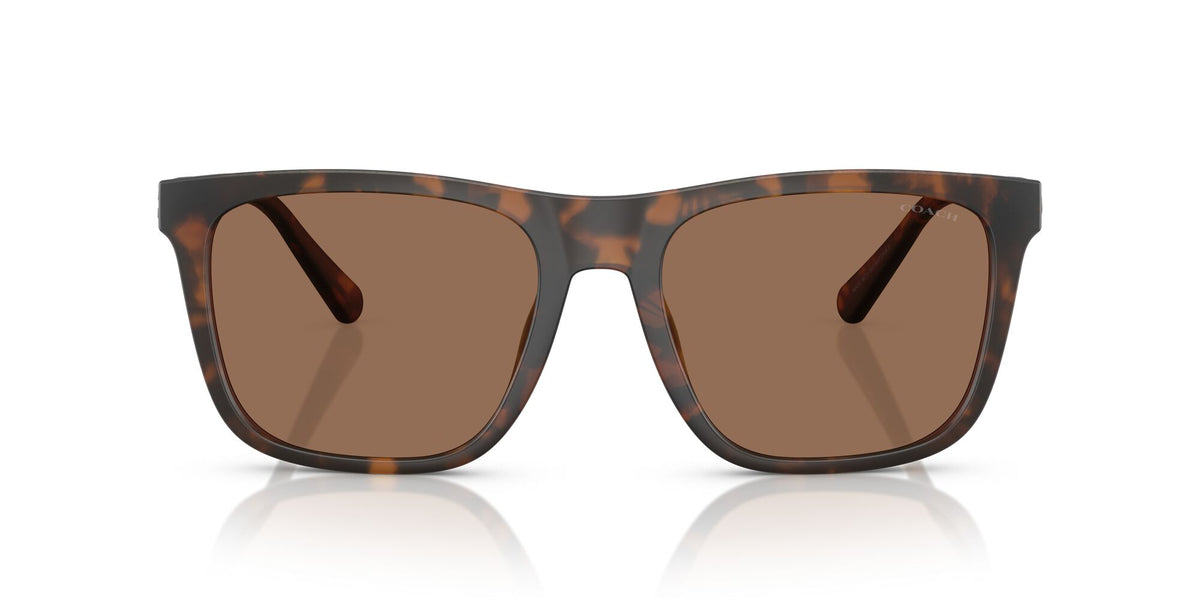 Coach Cae78 HC8427U 512073 57 Matte Dark Tortoise / Brown Solid