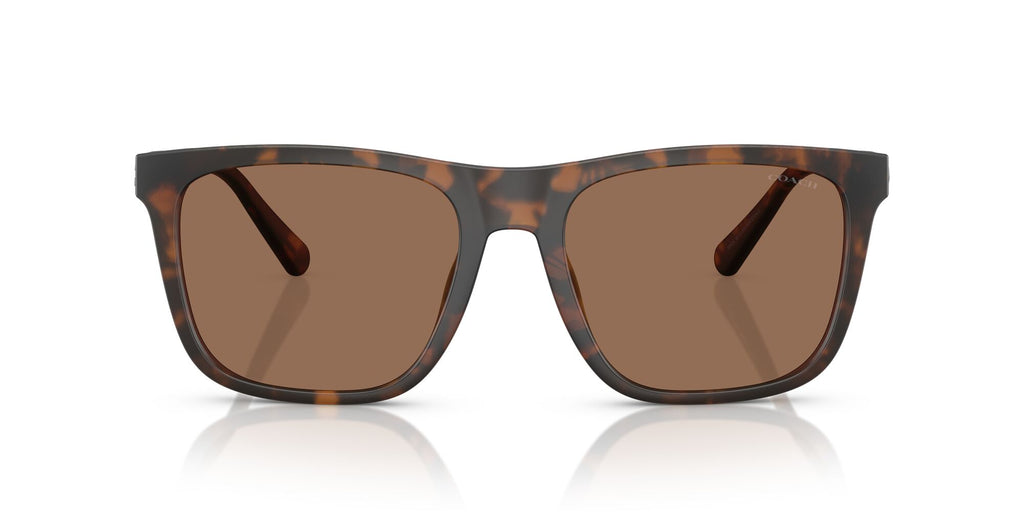 Coach Cae78 HC8427U 512073 57 Matte Dark Tortoise / Brown Solid