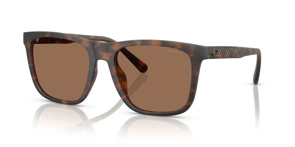 Coach Cae78 HC8427U 512073 57 Matte Dark Tortoise / Brown Solid