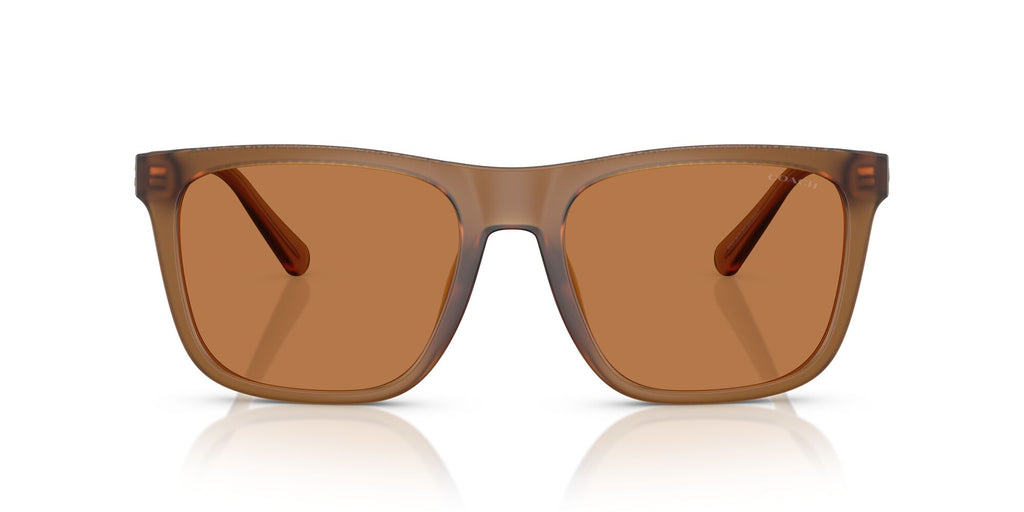 Coach Cae78 HC8427U 587673 57 Matt Transparent Amber / Amber Solid