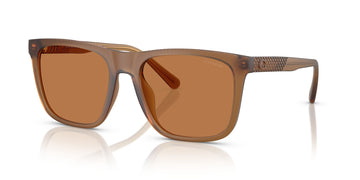 Coach Cae78 HC8427U 587673 57 Matt Transparent Amber / Amber Solid