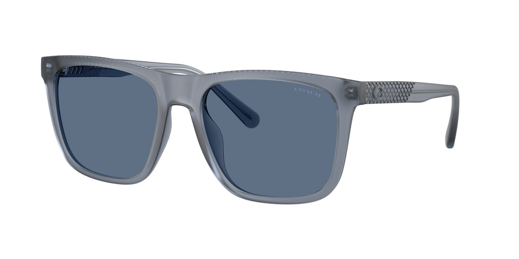 Coach Cae78 HC8427U 587780 57 Matte Transparent Blue / Blue Solid