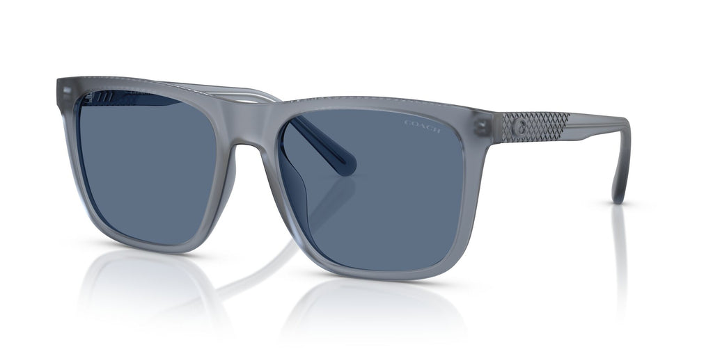 Coach Cae78 HC8427U 587780 57 Matte Transparent Blue / Blue Solid