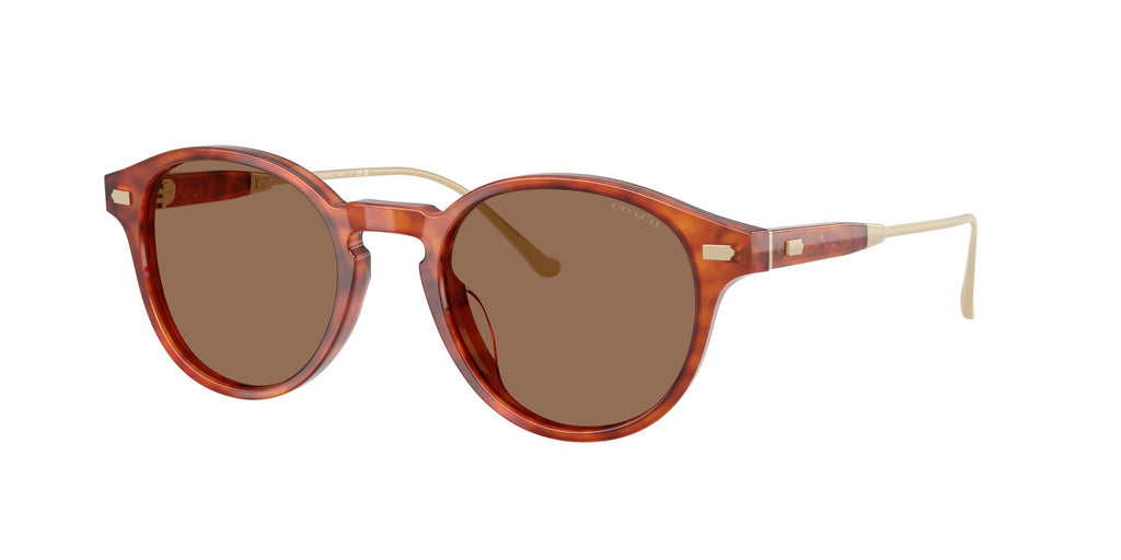 Coach Cad83 HC8428U 577473 50 Caramel Tortoise / Brown Solid
