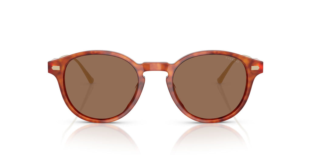 Coach Cad83 HC8428U 577473 50 Caramel Tortoise / Brown Solid