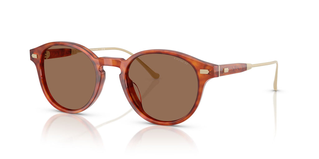 Coach Cad83 HC8428U 577473 50 Caramel Tortoise / Brown Solid