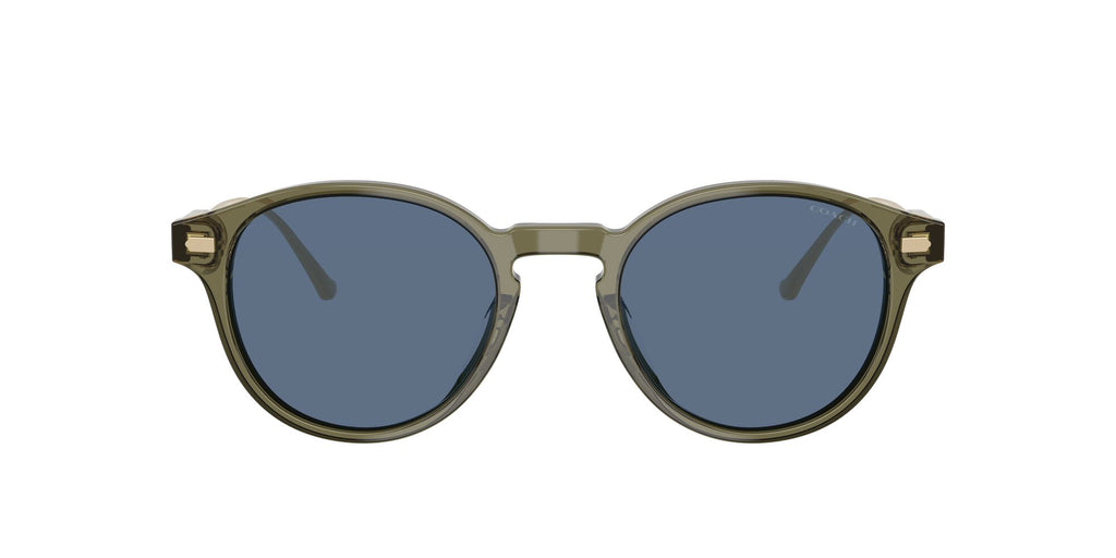 Coach Cad83 HC8428U 584880 50 Transparent Olive / Blue Solid