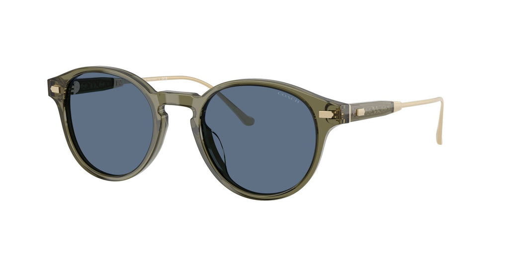 Coach Cad83 HC8428U 584880 50 Transparent Olive / Blue Solid