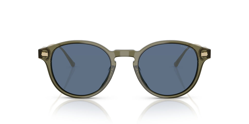Coach Cad83 HC8428U 584880 50 Transparent Olive / Blue Solid