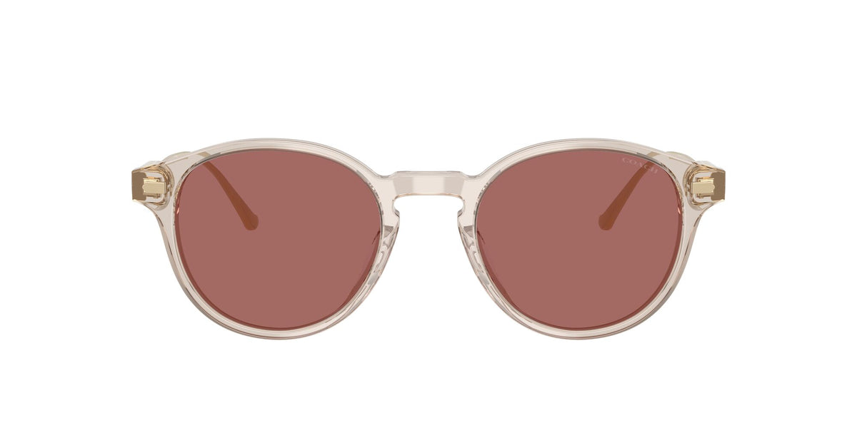 Coach Cad83 HC8428U 58790H 50 Transparent Sand / Wine Solid