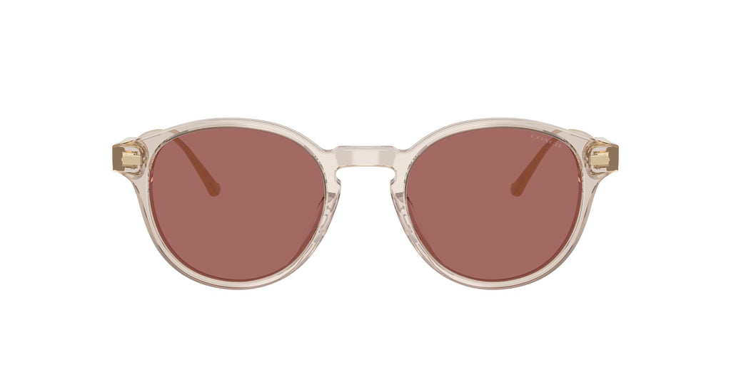 Coach Cad83 HC8428U 58790H 50 Transparent Sand / Wine Solid