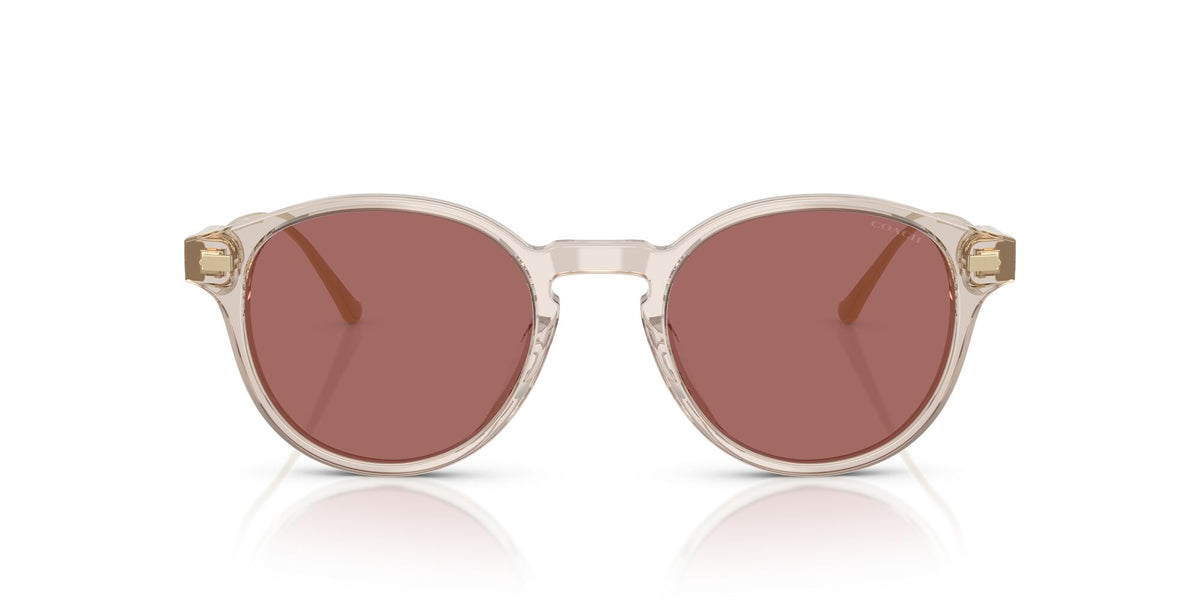 Coach Cad83 HC8428U 58790H 50 Transparent Sand / Wine Solid