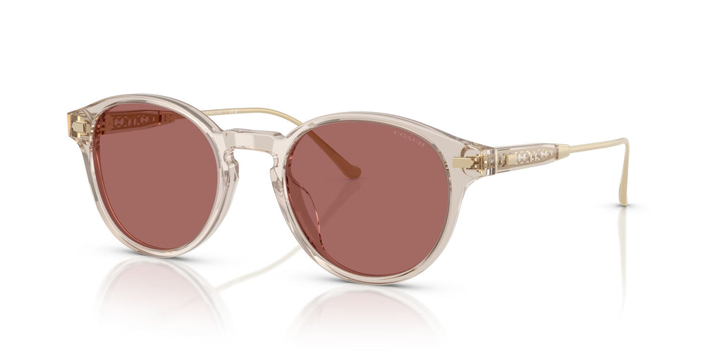 Coach Cad83 HC8428U 58790H 50 Transparent Sand / Wine Solid
