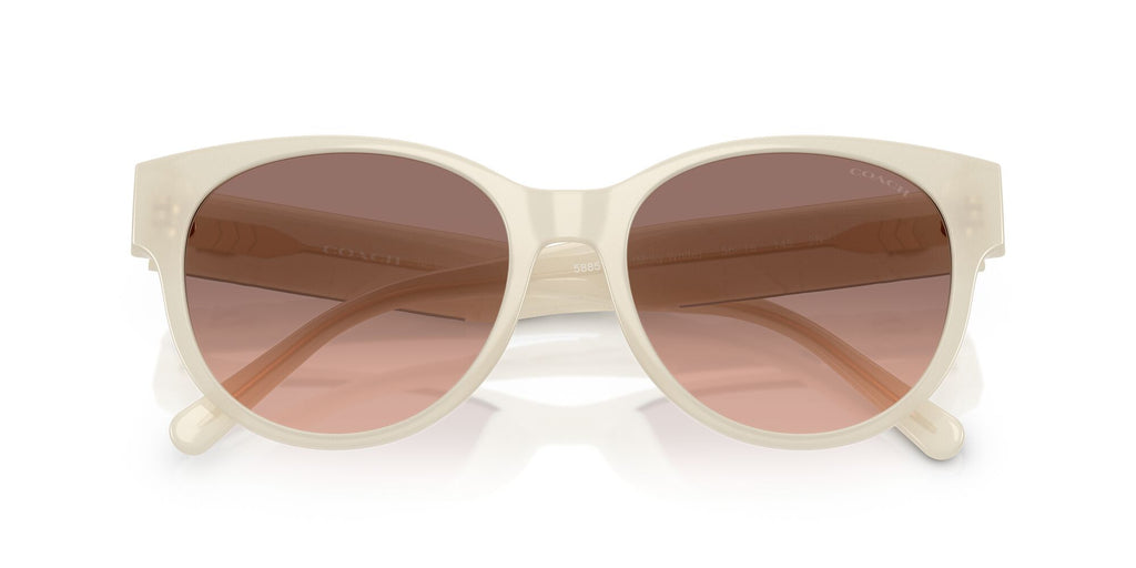 Coach Cae87 HC8430D 588513 56 Milky White / Brown Pink Gradient