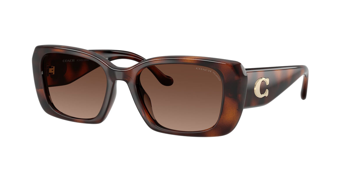 Coach 0HC8435U 5120T5 54 Dark Tortoise/ Brown Gradient Polar