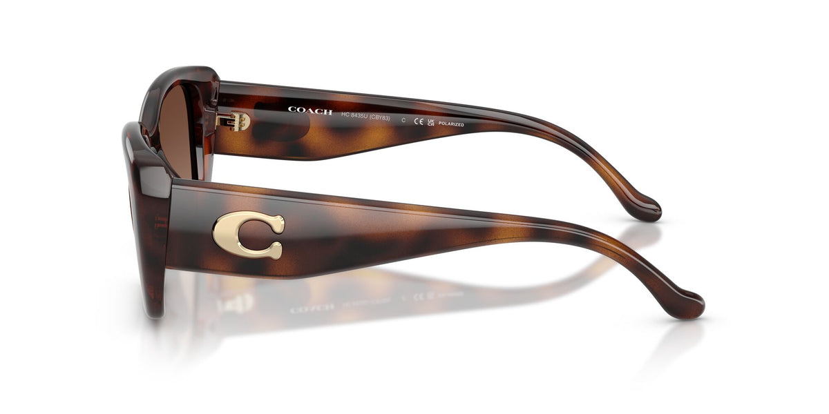 Coach 0HC8435U 5120T5 54 Dark Tortoise/ Brown Gradient Polar