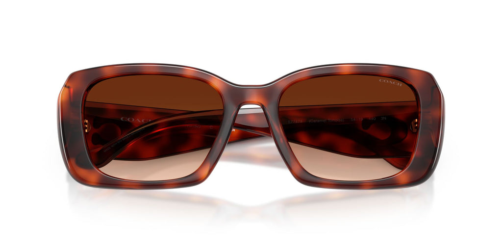 Coach 0HC8435U 577474 54 Caramel Tortoise/ Brown Gradient