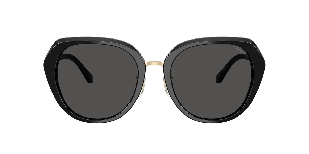 Coach 0HC8436 500287 55 Black/ Grey Solid