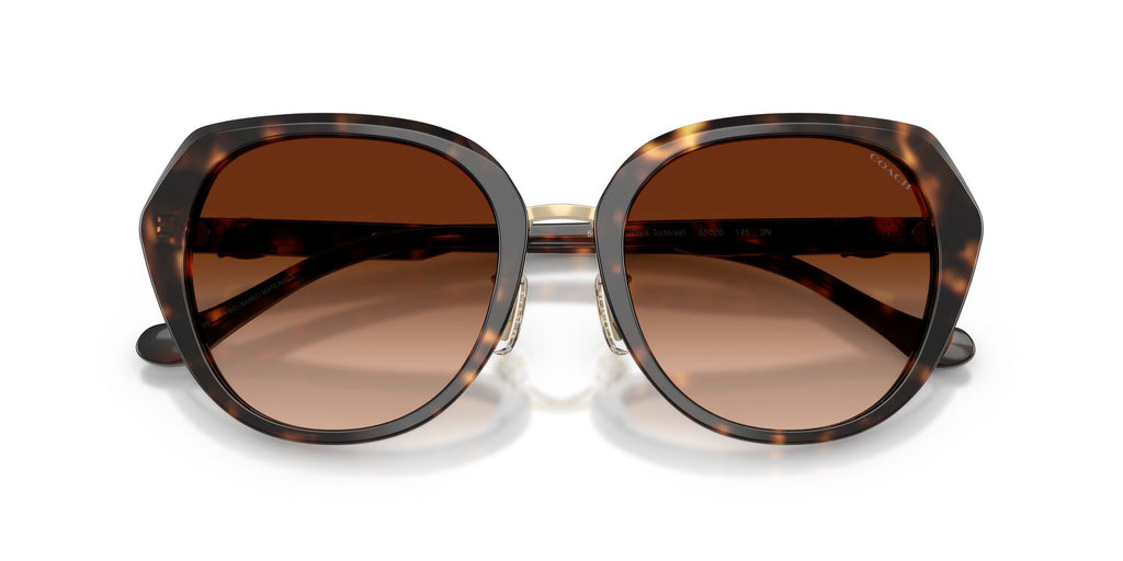 Coach 0HC8436 512074 55 Dark Tortoise/ Brown Gradient