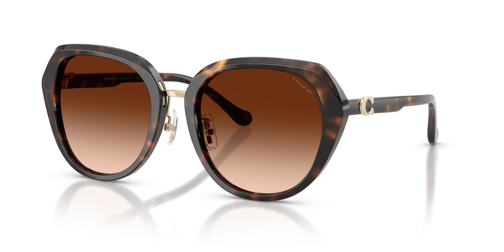 Coach 0HC8436 512074 55 Dark Tortoise/ Brown Gradient