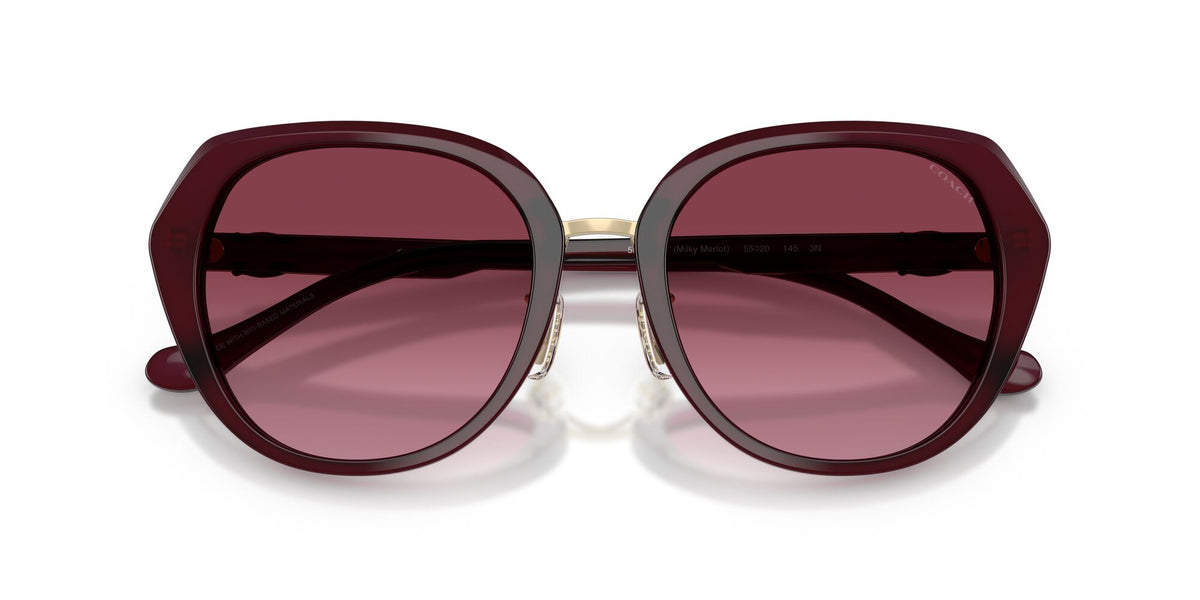 Coach 0HC8436 59158H 55 Milky Merlot/ Merlot Gradient