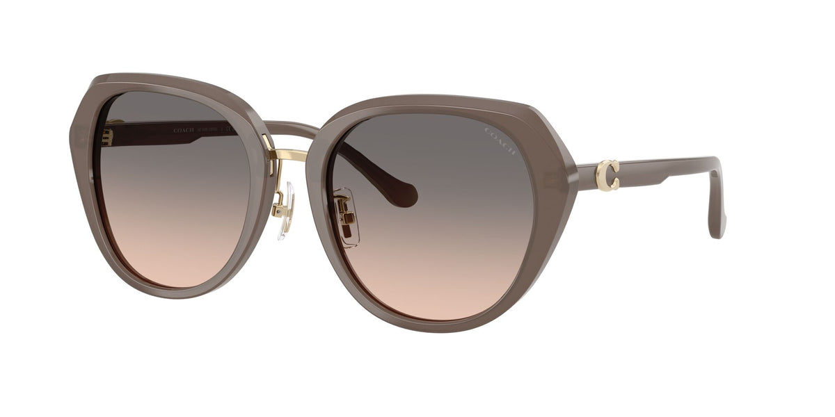 Coach 0HC8436 5917G9 55 Milky Graphite/ Grey Sand Gradient