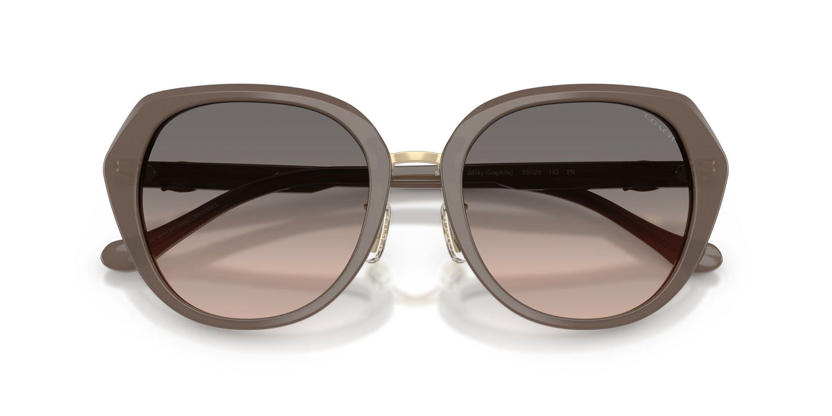 Coach 0HC8436 5917G9 55 Milky Graphite/ Grey Sand Gradient