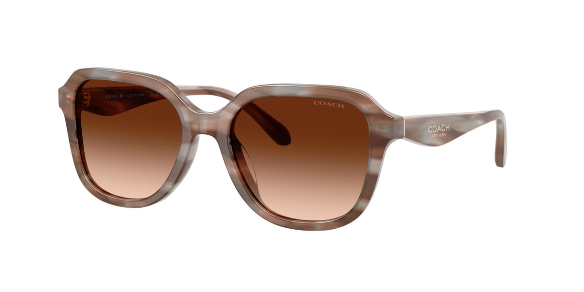 Coach 0HC8437F 590174 56 Striated Redwood/Maple/ Brown Gradient