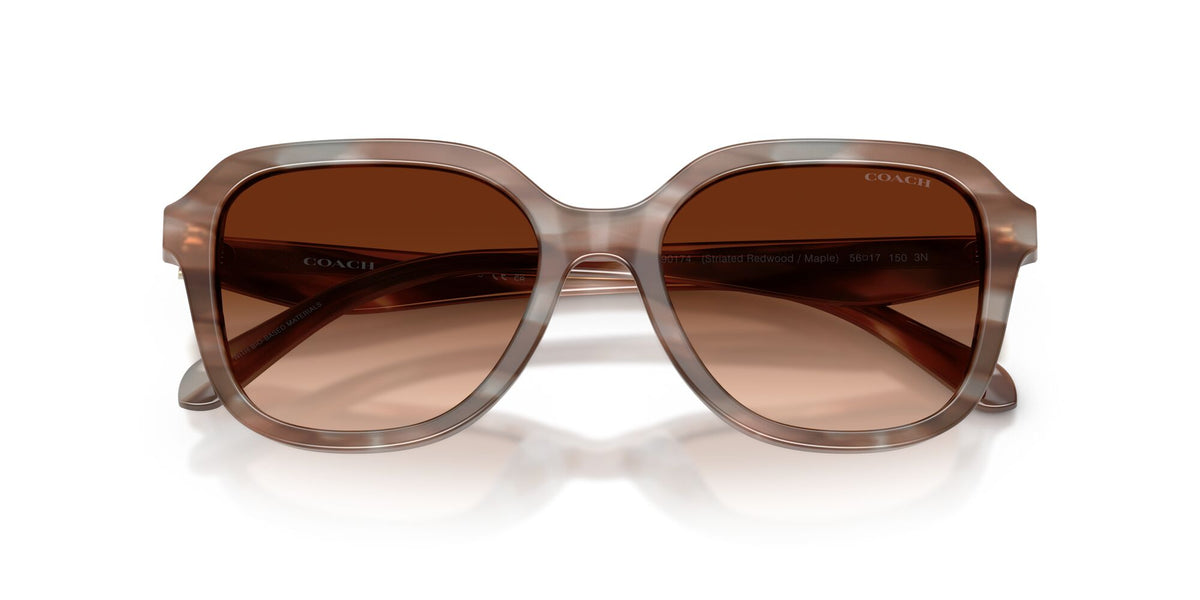 Coach 0HC8437F 590174 56 Striated Redwood/Maple/ Brown Gradient