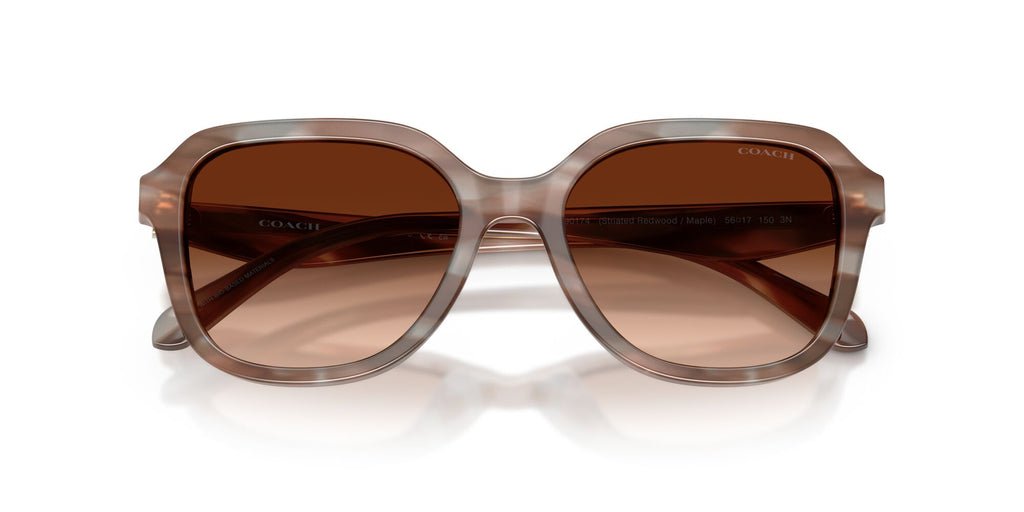 Coach 0HC8437F 590174 56 Striated Redwood/Maple/ Brown Gradient