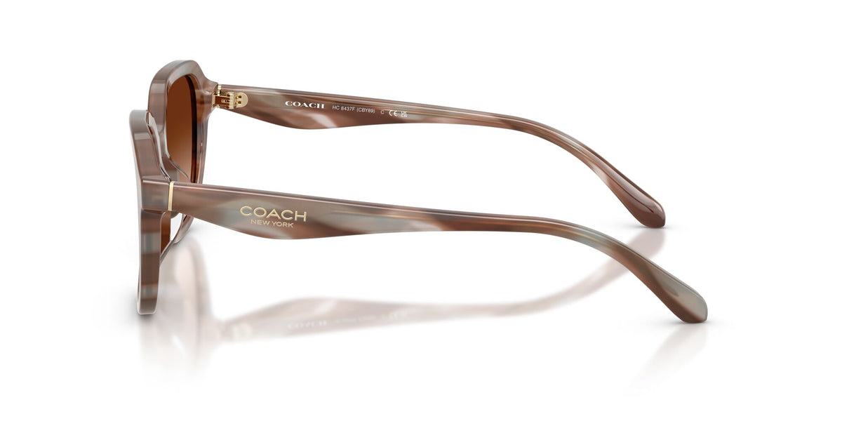 Coach 0HC8437F 590174 56 Striated Redwood/Maple/ Brown Gradient