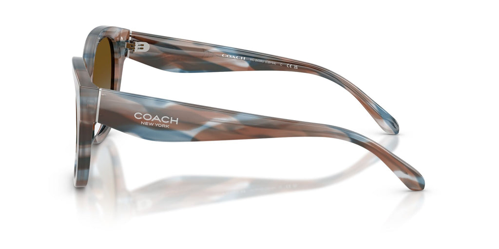 Coach 0HC8438U 589913 56 Striated Maple/Blueberry/ Brown Blue Gradient