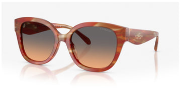 Coach 0HC8438U 590018 56 Striated Chestnut/ Smokey Peach Gradient