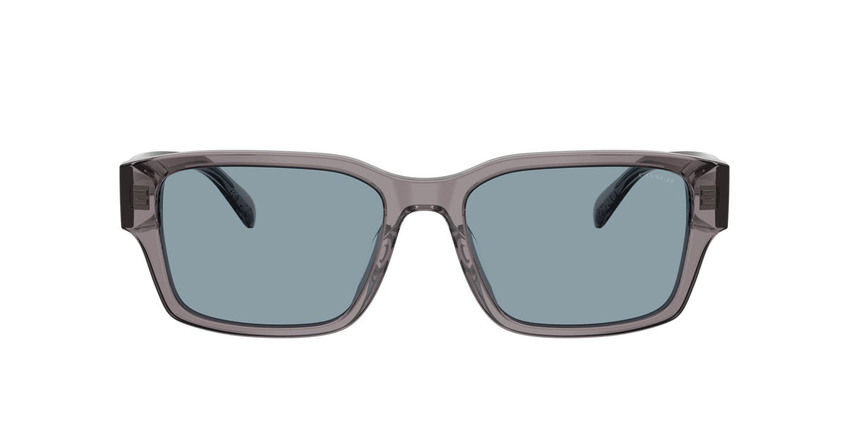 Coach 0HC8441U 553772 55 Transparent Grey/ Light Blue Solid
