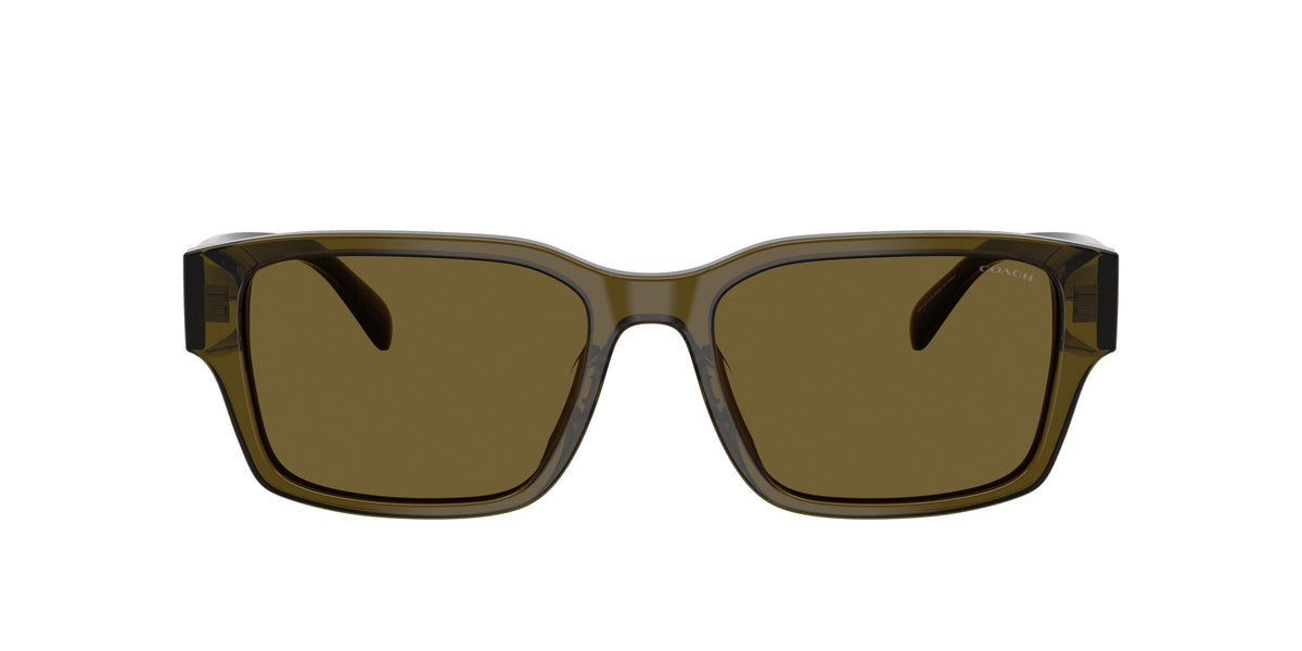 Coach 0HC8441U 591073 55 Transparent Olive/ Green Solid