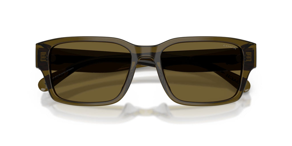Coach 0HC8441U 591073 55 Transparent Olive/ Green Solid